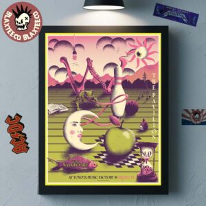 Wilco Poster For Show In Irving Texas At The Pavilion At Toyota Music Factory On May 7 2025 Floral Artwork Home Decor Poster Canvas
