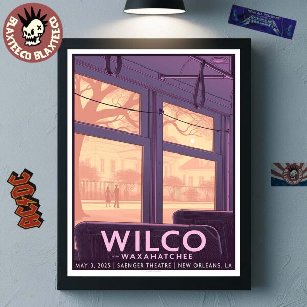 Wilco Poster For Show In New Orleans LA At Saenger Theatre On May 3 2025 Home Decor Poster Canvas