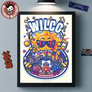 Wilco South American Tour 2025 Gig Poster For Sao Paulo Brazil Uruguay Argentina And Chile The Sun Artwork Home Decor Poster Canvas