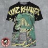 Wiz Khalifa Urbana Illinois 2025 Poster At The Canopy Club On May 21 2025 Godzilla Smoking Some Weed Artwork All Over Print Shirt