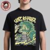 Wiz Khalifa Urbana Illinois 2025 Poster At The Canopy Club On May 21 2025 Godzilla Smoking Some Weed Artwork Unisex T-Shirt