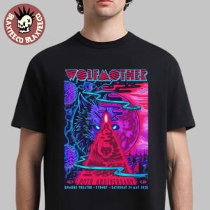 Wolfmother Sydney Australia 2025 Concert Poster At Enmore Theatre On May 31 2025 20th Anniversary Unisex T-Shirt