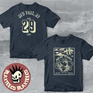 311 Band New York 2025 Event Tee For NYC At The Rooftop At Pier 17 On June 29 2025 Charcoal Two Sided T-Shirt