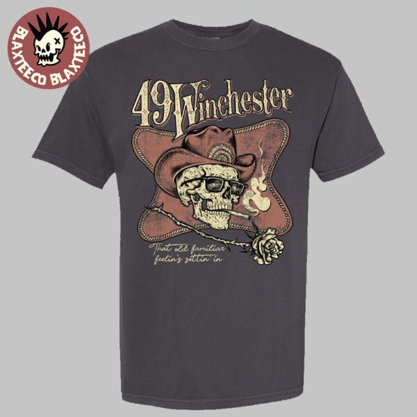 49 Winchester Tulsa 2025 That Old Familiar Fellin’s Settin’ In Skull And Rose Art Unisex T-Shirt