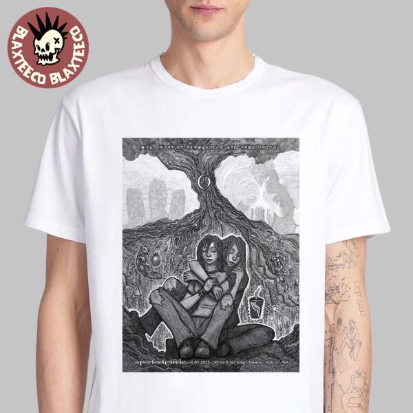A Perfect Circle Sessanta V2.0 Auburn Washington 2025 Concert Poster At White River Amphitheatre On June 7 2025 Unisex T-Shirt