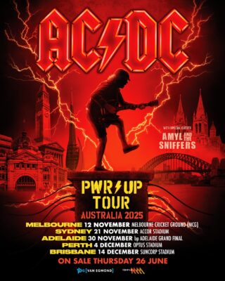 ACDC PWR Up Tour Australia 2025 Dates List
