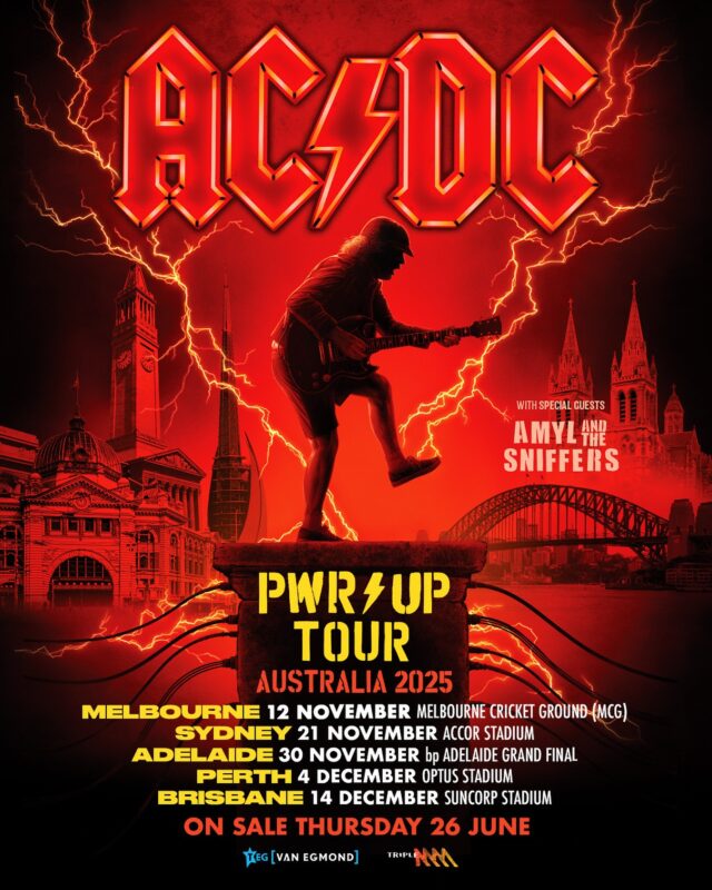 ACDC PWR Up Tour Australia 2025 Dates List