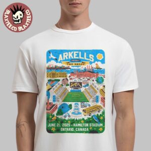 Arkells Present The Rally Poster For Show In Ontario Canada 2025 At Hamilton Stadium On June 21 2025 Classic T-Shirt