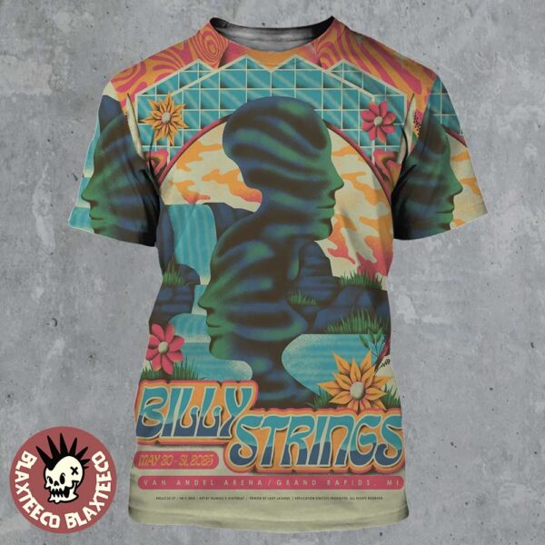 Billy Strings Grand Rapids Michigan 2025 Poster At Van Andel Arena On May 30 31 2025 All Over Print Shirt