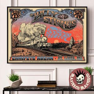 Billy Strings St Louis Missouri 2025 Event Poster At Chaifetz Arena On June 13 And 14 2025 Tour Home Decor Poster Canvas