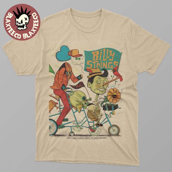 Billy Strings St Louis Missouri 2025 Night 2 Gig Poster At Chaifetz Arena On June 14 2025 Tour Unisex T-Shirt