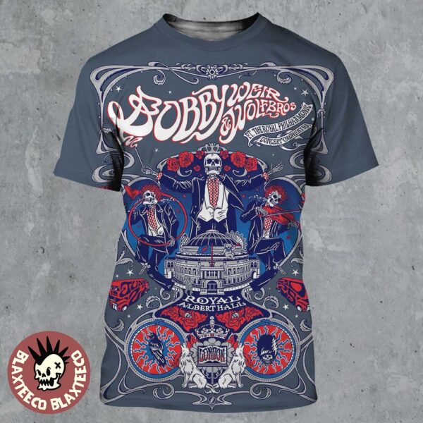 Bobby Weir And Wolfbros Concert Orchestra in London UK 2025 Concert Poster At Royal Albert Hall On June 22 2025 All Over Print Shirt
