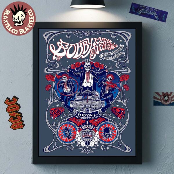 Bobby Weir And Wolfbros Concert Orchestra in London UK 2025 Concert Poster At Royal Albert Hall On June 22 2025 Home Decor Poster Canvas