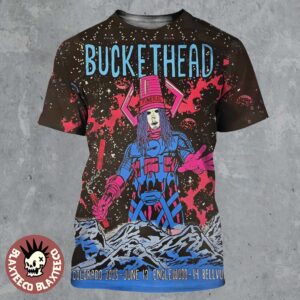 Buckethead Colorado 2025 Gig Poster At 14 Bellvue Englewood On June 13 2025 Galactus Inspired Art All Over Print Shirt