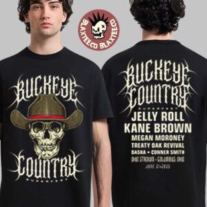 Buckeye Country Superfest 2025 Merch Tee Cowboy Skull Two Sided Unisex T-Shirt