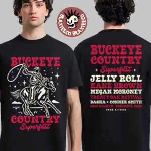 Buckeye Country Superfest 2025 Merch Tee Rodeo Lineup Two Sided Unisex T-Shirt