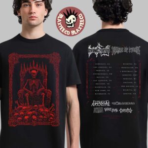Chaos And Carnage 2025 Tour Merch Red Skull King Two Sided T-Shirt