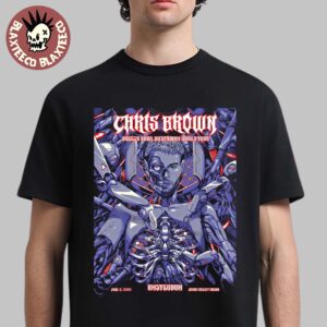 Chris Brown Amsterdam 2025 Breezy Bowl XX Stadium World Tour Gig Poster At Johan Cruijff Arena On June 8 2025 Unisex T-Shirt
