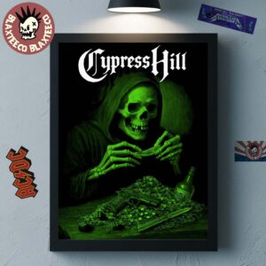Cypress Hill Hellfest 2025 Out Of Bounds In Clisson France From 19 Though 22 June 2025 Don’t You Know I’m Loco Green Version Home Decor Poster Canvas