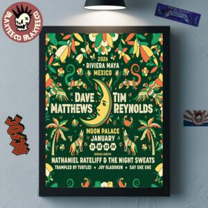 Dave Matthews And Tim Reynolds Riviera Maya Mexico 2025 At Moon Palace On January 21 22 23 24 Home Decor Poster Canvas