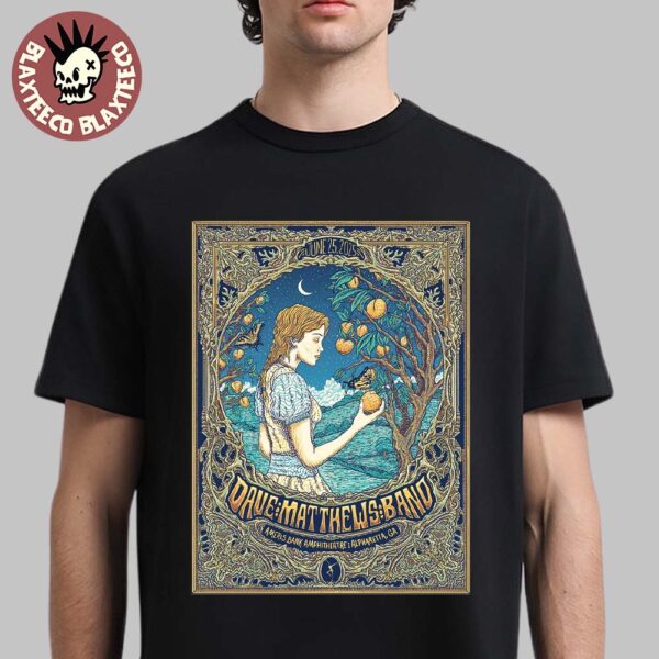 Dave Matthews Band Alpharetta Georgia 2025 Event Poster At Ameris Bank Amphitheatre On June 25 2025 Unisex T-Shirt