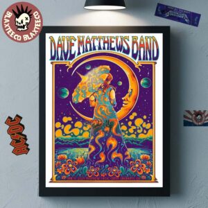 Dave Matthews Band Cincinnati Ohio 2025 Gig Poster At Riverbend Music Center On June 13 2025 Home Decor Poster Canvas