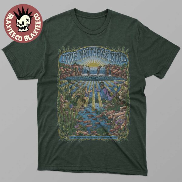 Dave Matthews Band Cuyahoga Falls Ohio 2025 Poster At Blossom Music Center On May 30 2025 Unisex T-Shirt