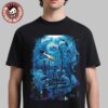 Queens Of The Stone Age Boston Night 1 And 2 Venue Combined Poster In Massachusetts At MGM Music Hall At Fenway On June 10 And 11 2025 Angel And Demon Statue Art Two Sided T-Shirt