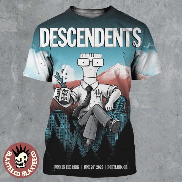 Descendents Punk In The Park 2025 Event Poster In Portland Oregon On June 28 2025 All Over Print Shirt