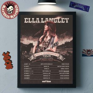 Ella Langley Still Hungover Tour 2025 The Final Shows Cities Dates Home Decor Poster Canvas