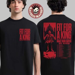 Fit For A King The Lonely God Tour 2025 North America Tour Dates Two Sided Unisex T-Shirt