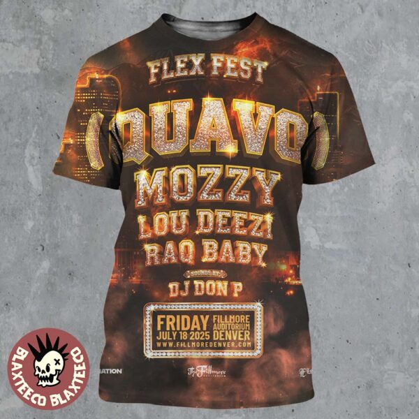 Flex Fest Denver 2025 At The Fillmore Auditorium On July 18 2025 All Over Print Shirt