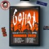 Goose Cleveland Ohio 2025 Concert Poster At Jacobs Pavilion On June 19 And 20 2025 Home Decor Poster Canvas
