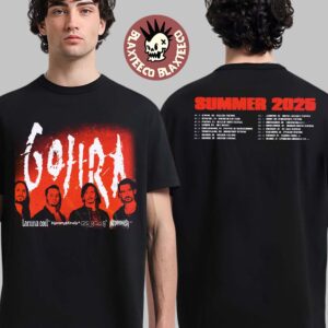 Gojira Summer 2025 Europe Tour Schedule Dates Two Sided Unisex T-Shirt