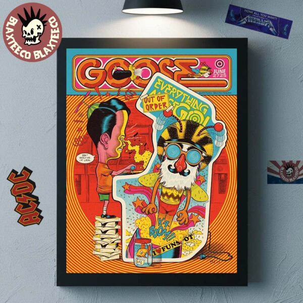Goose Band Gilford New Hampshire 2025 Poster At Bank Of New Hampshire Pavilion On June 27 2025 The Arcade Artwork Home Decor Poster Canvas