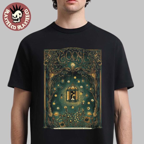 Goose Band Indianapolis Indiana 2025 Venue Poster At Everwise Amphitheater At White River State Park On June 12 2025 Essentials T-Shirt