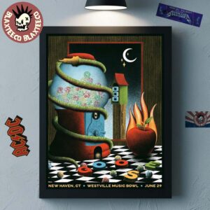 Goose Band New Haven Connecticut 2025 Gig Poster At Westville Music Bowl On June 29 2025 Home Decor Poster Canvas