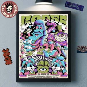 Goose Greenwood Village Colorado 2025 Concert Poster At Fiddler’s Green Amphitheatre On June 6 And 7 2025 Home Decor Poster Canvas