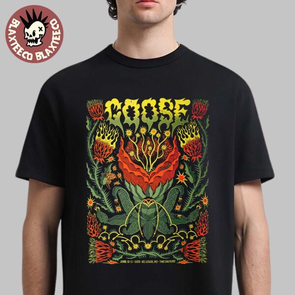 Goose St Louis Missouri 2025 Concert At The Factory On June 10-11 2025 Art By Amy Jean Unisex T-Shirt