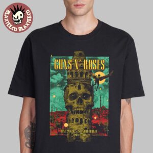 Guns N Roses Istanbul 2025 Poster In Istanbul Turkey At Tupras Stadium On June 2 2025 Unisex T-Shirt
