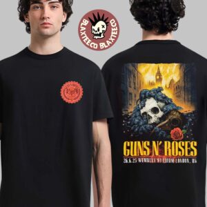 Guns N Roses London UK 2025 Tour Event Tee At Wembley Stadium On June 26 2025 Two Sided T-Shirt