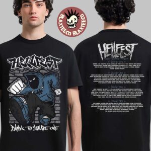 Hellfest 2025 Out Of Bounds Merch Clisson France On June 19-22 2025 Back To Square One Street HxC Two Sided Unisex T-Shirt