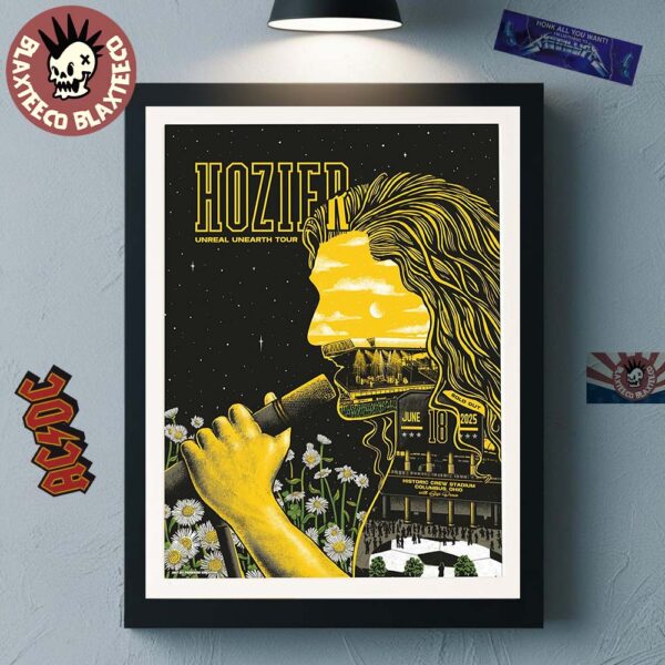 Hozier Unreal Unearth Tour 2025 Columbus Ohio Gig Poster At Historic Crew Stadium On June 18 2025 Home Decor Poster Canvas
