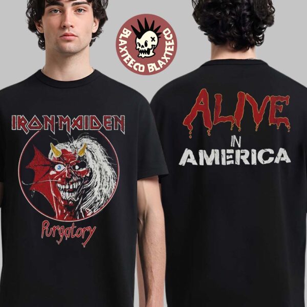 Iron Maiden 50 Anniversary Purgatory Alive in America Two Sided T-Shirt