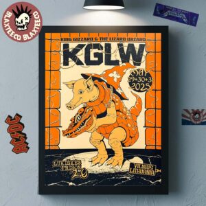 King Gizzard And The Lizard Wizard 3 Night Residency In Lukiskes Prison Vilnius Lithuania On May 29 30 31 2025 Home Decor Poster Canvas