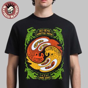 King Gizzard And The Lizard Wizard Athens Greece 2025 Concert Poster At Lycabettus Theatre On June 4 5 6 2025 Unisex T-Shirt