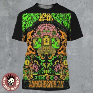 King Gizzard And The Lizard Wizard Manchester Tennessee 2025 Tour Poster On June 13 14 15 All Over Print Shirt