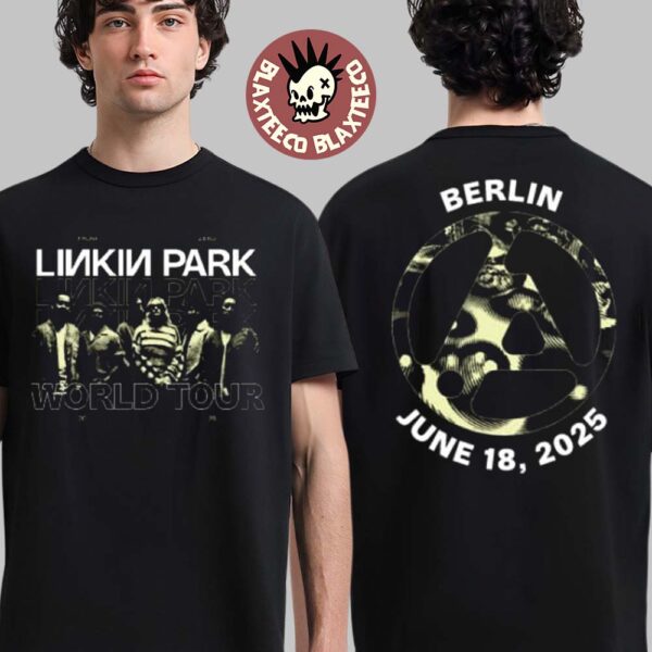 Linkin Park From Zero World Tour 2025 Berlin Germany Exclusive Tee At Olympiastadion On June 18 2025 Two Sided Unisex T-Shirt
