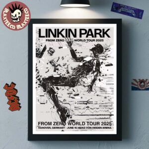 Linkin Park From Zero World Tour 2025 Hanover Germany Concert Poster At Heinz Von Heiden Arena On June 16 2025 Home Decor Poster Canvas
