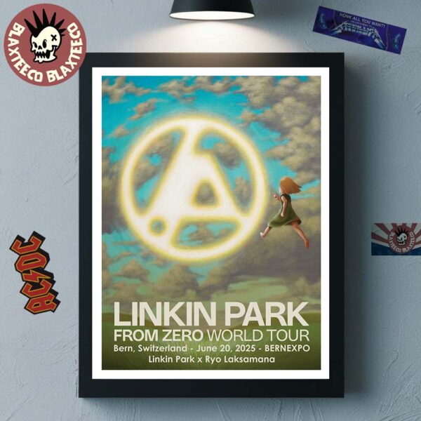 Linkin Park From Zero World Tour 2025 In Bern Switzerland Concert Poster At Bernexpo On June 20 2025 Home Decor Poster Canvas
